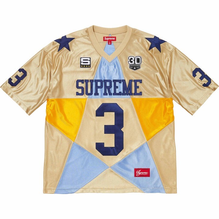 Size L - Supreme Star Football Jersey (Gold)(FW24) | eBay