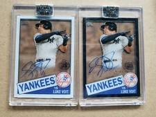 LUKE VOIT 2020 CLEARLY AUTHENTIC Black AUTOGRAPH YANKEES AUTO SP #’d /75 ++