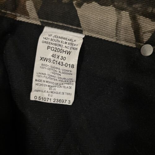 Wrangler Fleece Lined Camo Jeans RealTree Pro Gear Series Size 40X30 - Picture 4 of 17