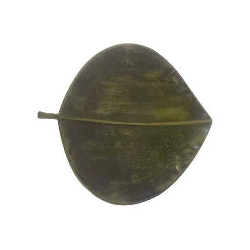 ЛИСТ ЧАША ЗЕЛЕНЫЙ МЕТАЛЛИЧЕСКИЙ НОЖКА КЛЮЧ ФРУКТОВЫЙ САДОВЫЙ ПОДНОС - Изображение 4 из 4