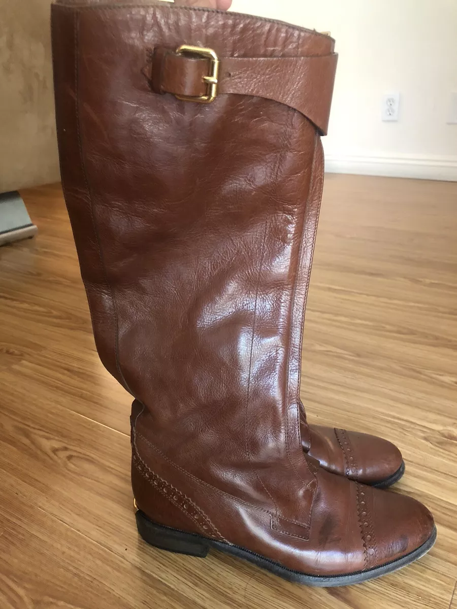 Brown burberry outlet boots