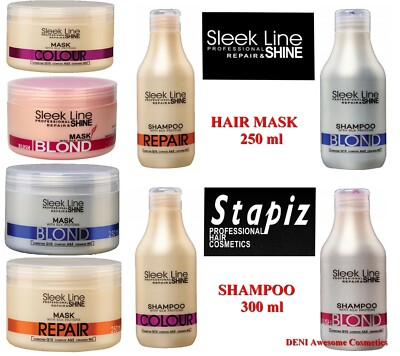 STAPIZ Sleek Line Blond, Blond Blush, Repair, Color- Shampoo (300 ml), Haarmaske (2