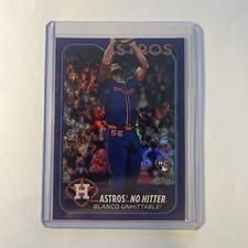 2024 Topps US - Highlights Purple Holo Foilboard #US184 Ronel Blanco /799 (RC)
