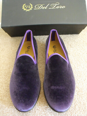 Del Toro hand made Italian velvet loafers. New Del Toro Men main image 3