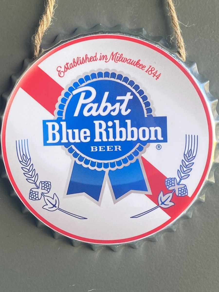 希少品！ Pabst Blue Ribbon パブスト ブルー リボン 茶額縁 希少 パブスト ブルーリボン 壁掛け ランプ ライト 照明 Pabst