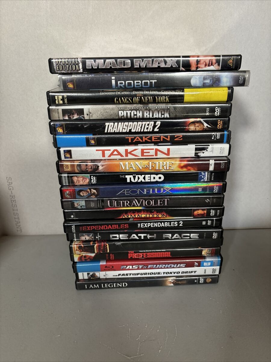 Action Adventure DVD Lot Of 19 Mixed Mad Max Gangs Of NY