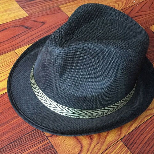 Unisex Men Women cowboy hat Trilby Summer Beach Straw Cap Wide Brim Sun Panama - Picture 7 of 21