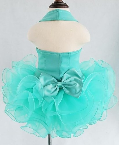 Jenniferwu Girls Tulle Flower Princess Wedding Party Handmade Beaded Dress 5T - Picture 2 of 3
