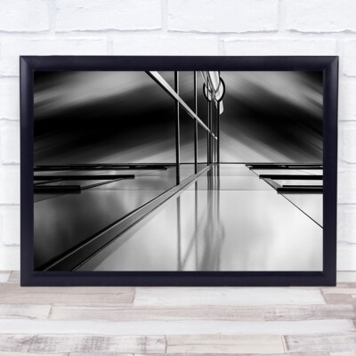 Linien Reflexionen Gebäude Architektur Fassade Perspektive Kreativer Kunstdruck