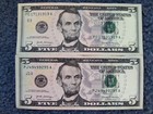 LOT OF TWO FIVE DOLLAR FEDERAL RESERVE NOTES WITH FOUR-OF-A-KIND SERIAL NUMBERS! — photo 5