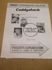 CADDYSHACK(1980)CHEVY CHASE ORIGINAL PRESSBOOK PLUS AD MATTES NICE!