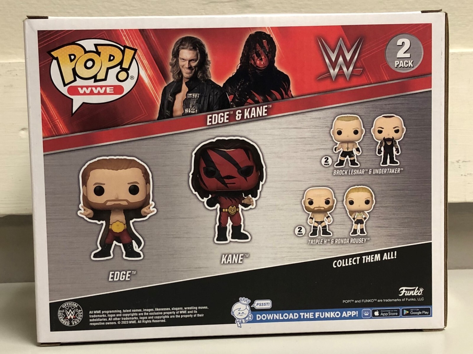 Funko POP! WWE: Edge & Kane Vinyl Figures - 2pk