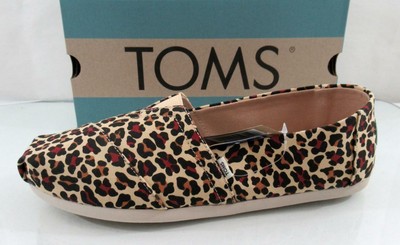 toms leopard print canvas