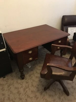 Antique Desk And Chair Solid Wood Antiques Gumtree Australia West Torrens Area West Beach 1262089596
