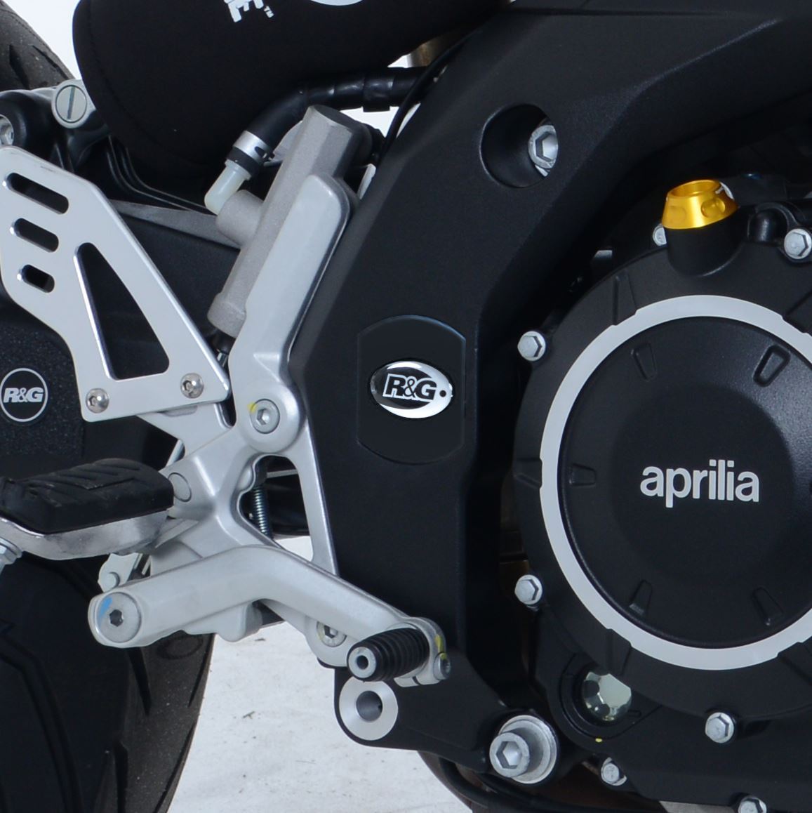 R&G Frame Plug Set Black (Pair) Aprilia Shiver 900 2017 - 2024
