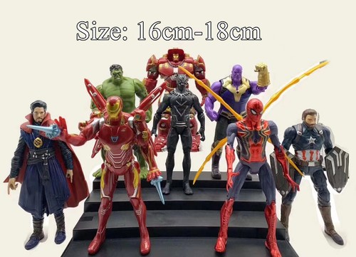 8 Marvel Avengers Infinity War Endgame Kids Child LED Action Figures Playset Toy