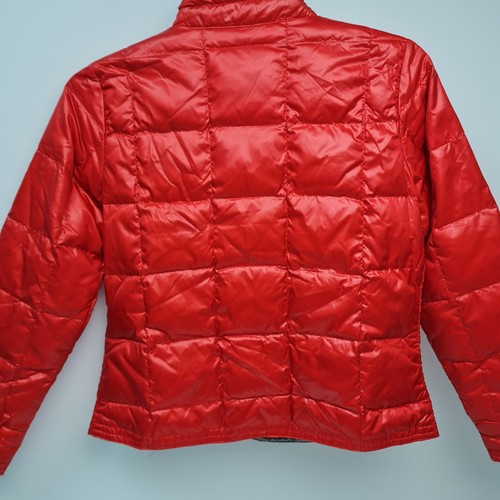 Eddie Bauer EB550 Fill Power Puffer Jacket Women Sz Medium Petite Red Goose Down - Picture 12 of 22