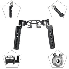 NICEYRIG Dogbone Rosette Handle Arm Kit/Rosette Clamp Mount for Shoulder Rod Rig