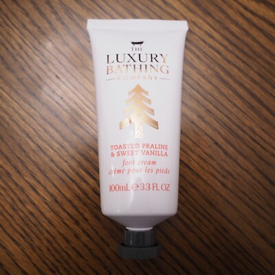 THE LUXURY BATHING COMPANY Toasted Praline & Sweet Vanila Foot Cream 3.3 Fl Oz
