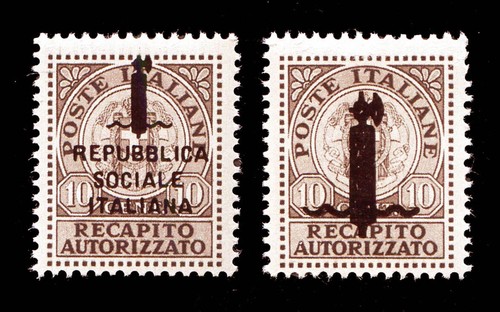 1944 Repubblica Sociale RSI r.s.i. fascetti fascio MNH ** - Picture 18 of 21