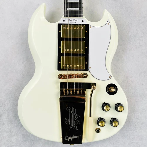 Epiphone 1963 Les Paul SG Custom with Maestro Vibrola 2023 - Classic White