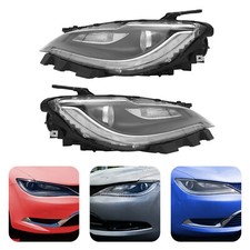 For 2015-16 Chrysler 200 Xenon/HID Headlight Headlamp w/LED DRL Right&Left Side