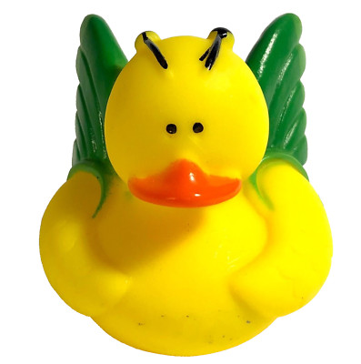 FREE SHIP - BUTTERFLY WITH GREEN WINGS CRUISING RUBBER DUCK 2'' CRUISE DUCKIE