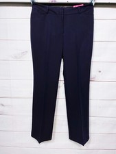 Worthington Womens Perfect Trouser Pants Size 12 Curvy Fit Navy Blue Pockets