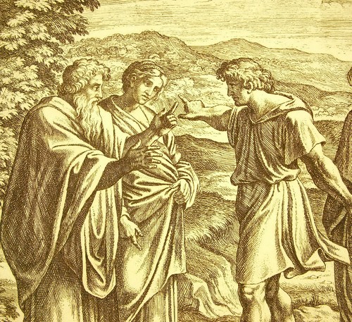 Jacob Rachel Liam Laban Gen XXIX La Bible Nico Chaperon 1649 ap Raphaël Vatican - Photo 3/4