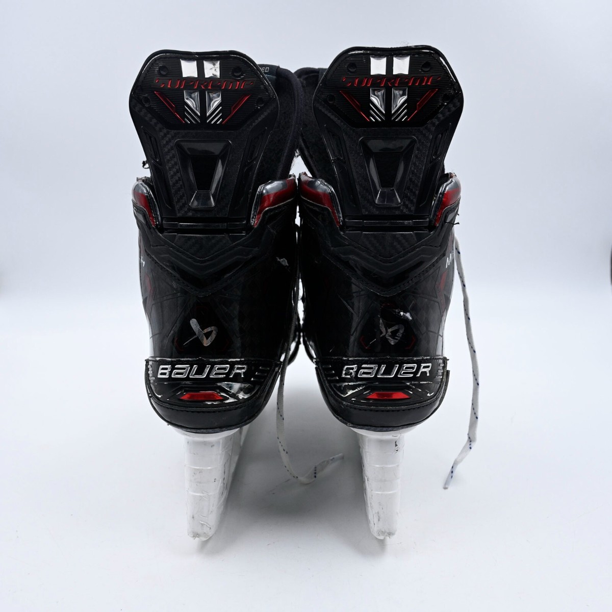 Bauer Supreme Mach Pro Stock Ice Hockey Skates Used NHL Blue