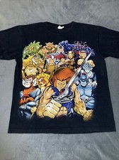 Vintage Y2K Thundercats Cartoon Promo Graphic T-Shirt Size Medium Jerzees Brand