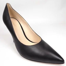 Nine West Jackpot Pointed Toe Pumps Women's Shoes Size 10.0 M Black Leather
