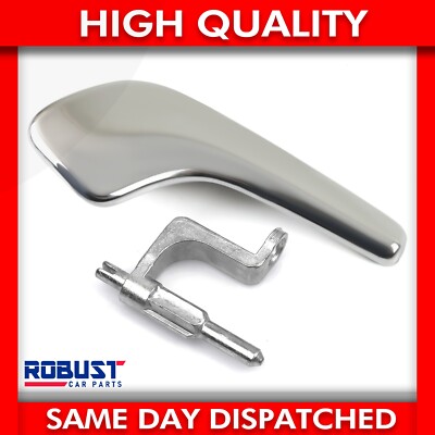 CHROME INTERIOR DOOR HANDLE & CONNECTING BRACKET RIGHT SIDE FOR VAUXHALL CORSA D