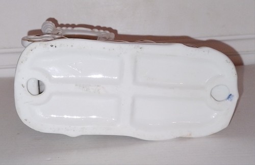 Markenlos Porzellanfigur Kutsche zweispännig 2 Personen weiss mit gold neuwertig - Bild 4 von 4