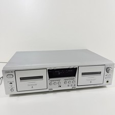 Sony TC-WE475 Dual Stereo Cassette Deck Tape Player Silber HIFI *FUNKTIONIERT DES LESEN*