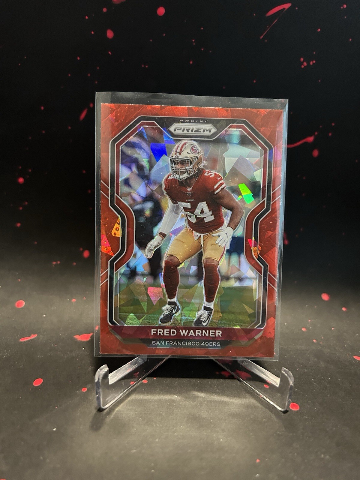 2020 Panini Prizm - Fred Warner #286 Red Ice Prizm