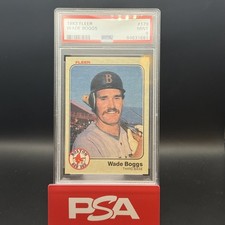 1983 Fleer - Wade Boggs #179 PSA 9 Mint HOF Rookie Card. rookie card picture