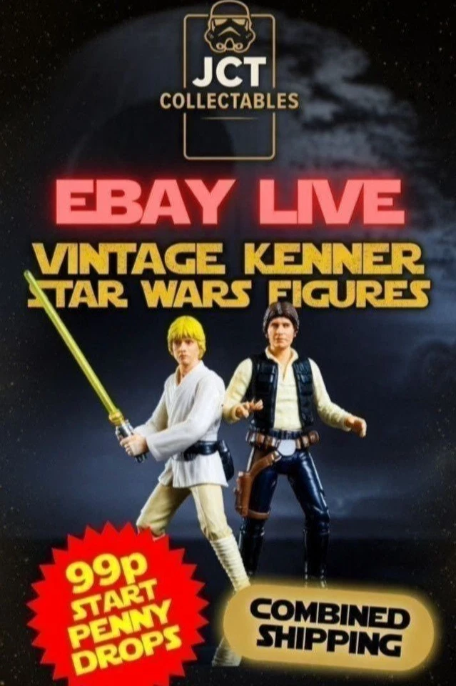 99p Starts, Last 17 Vintage Kenner Star Wars Action Figures - PENNYDROPS!