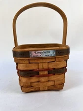 Longaberger 1993 Vintage Inaugural Basket~2nd in Series~AMERICANA *Red/Blue*