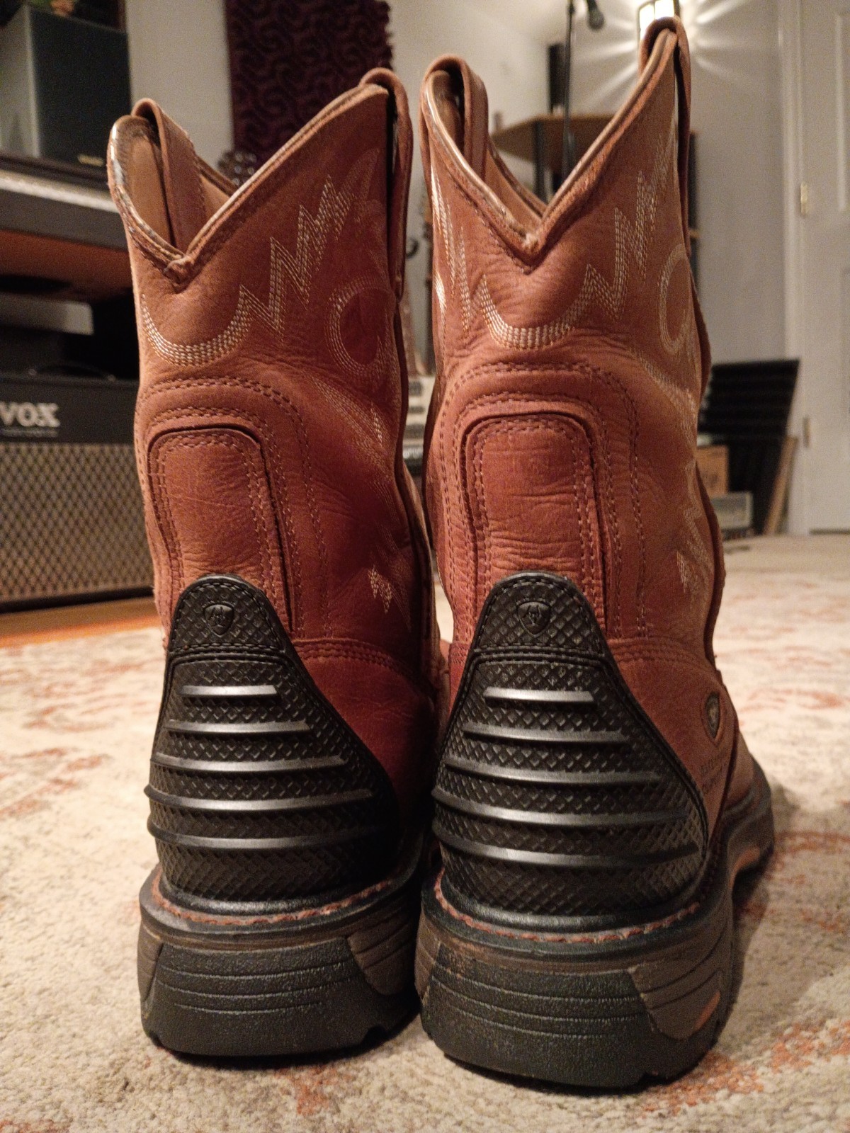 ARIAT WORKHOG BROWN LEATHER COMP TOE WATERPROOF W… - image 8
