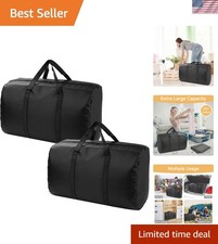 Sturdy 96L Storage Bags - 2 Pack Extra Large with Handles for Packing Moving