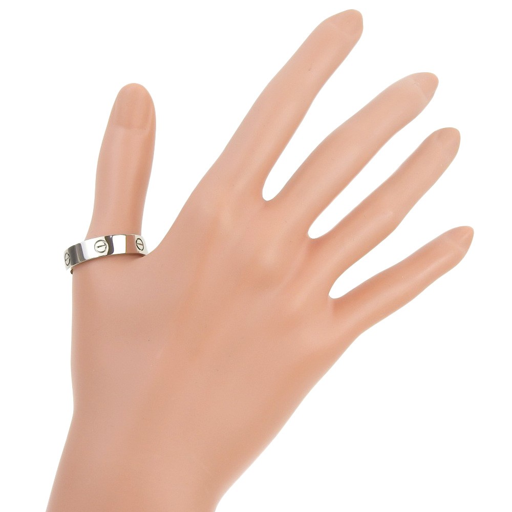K18カルティエラブリング　ホワイト　#57 2996K2506 CARTIER Love Ring Ring K18 white gold #13.6(US Size) 10.8g