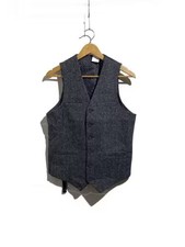 HARRIS TWEED / Gilet Vest / Dot Lining / Size 36 / Wool / Gray / 04147649