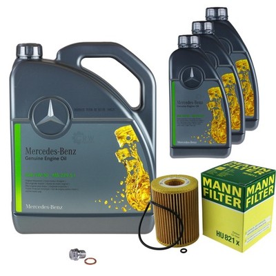 MANN Inspektionspaket 8L MB 5W-30 für Mercedes GLE W166 350 D 4matic C292 W164