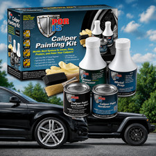 Por15 High Heat Black Brake Caliper Paint Kit With Metal Prep Brembo Race Look