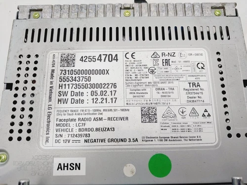 42554704 Sistema Audio/Radio Cd para OPEL CORSA E Selective 2018 9213503 - Imagen 5 de 9