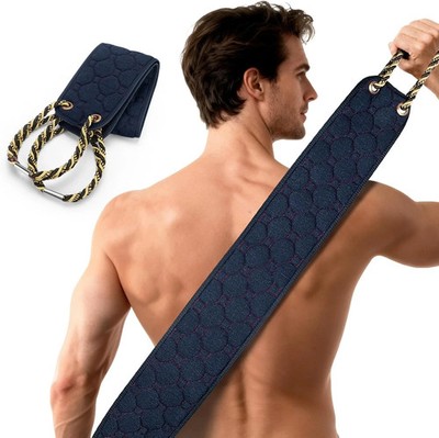 Exfoliating Back Scrubber with Handles, 38.5 Inch Double-Sided Back Exfoliator