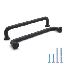 Bestory 10 Pack Hole Center 5'' 128mm Matte Black Kitchen Cabinet Pulls.Zinc...
