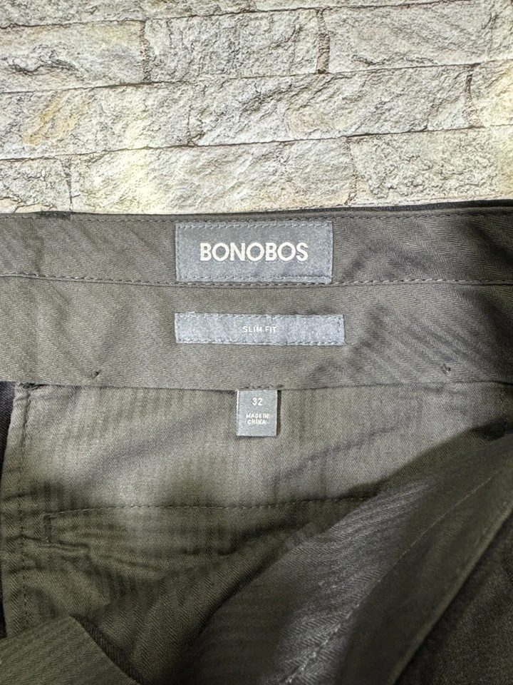 Bonobos 32x31 charcoal gray Vitale Barberis Canonico wool & cashmere dress pants - Image 2 of 4