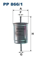 Kraftstofffilter Filtron Pp 866/1 Leitungsfilter FüR V70 V40 Mitsubishi 645 S80